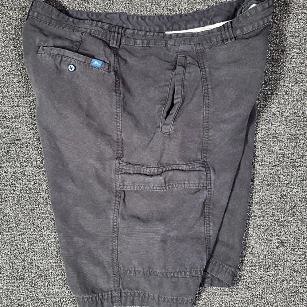 Tommy‎ Bahama Relax Mens 40 Cargo Shorts Black Cotton Blend